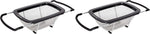KitchenAid Expandable Stainless Steel Colander, One size, Black (Pack of 2)