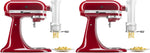 KitchenAid Ksmpexta Gourmet Pasta Press Attachment with 6 Interchangeable Pasta Plates,White,(Pack of 2)