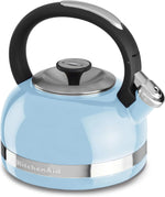 KitchenAid KTEN20DBEU 2.0-Quart Full Handle and Trim Band Stovetop Kettle, 2 Qt, Cameo Blue