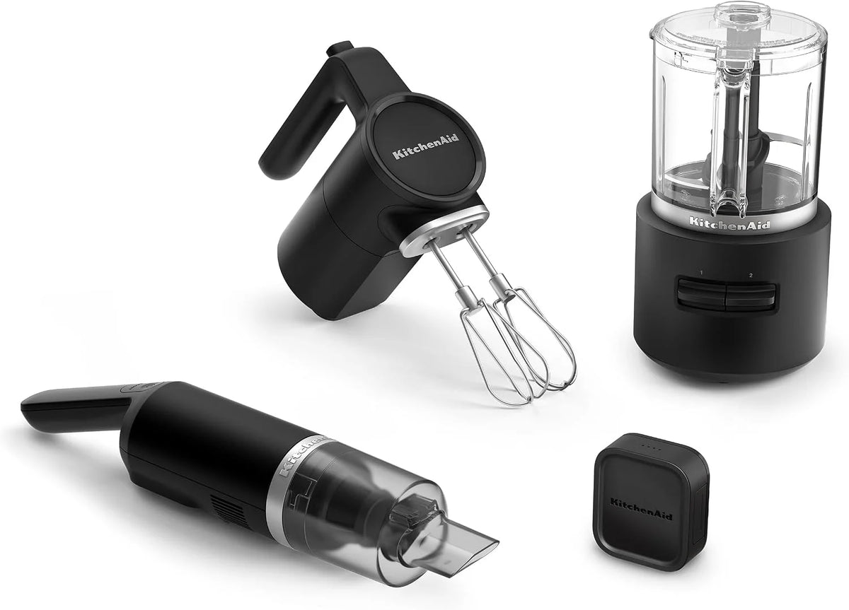 KitchenAid Go Cordless Bundle:Hand Mixer, Food Chopper, Vacuum, and battery