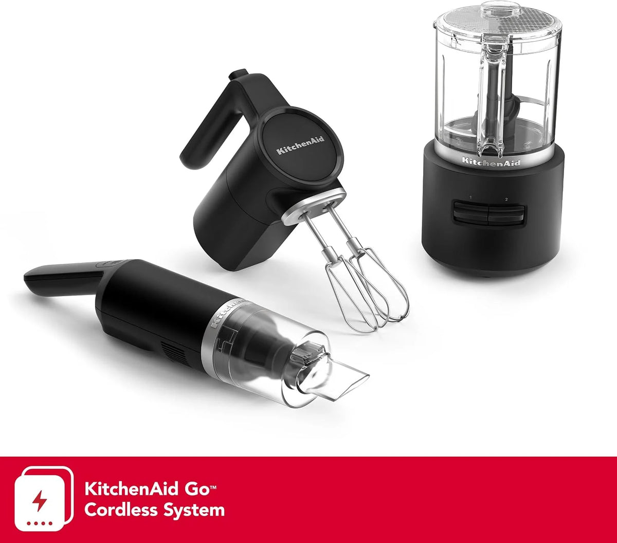 KitchenAid Go Cordless Bundle:Hand Mixer, Food Chopper, Vacuum, and battery