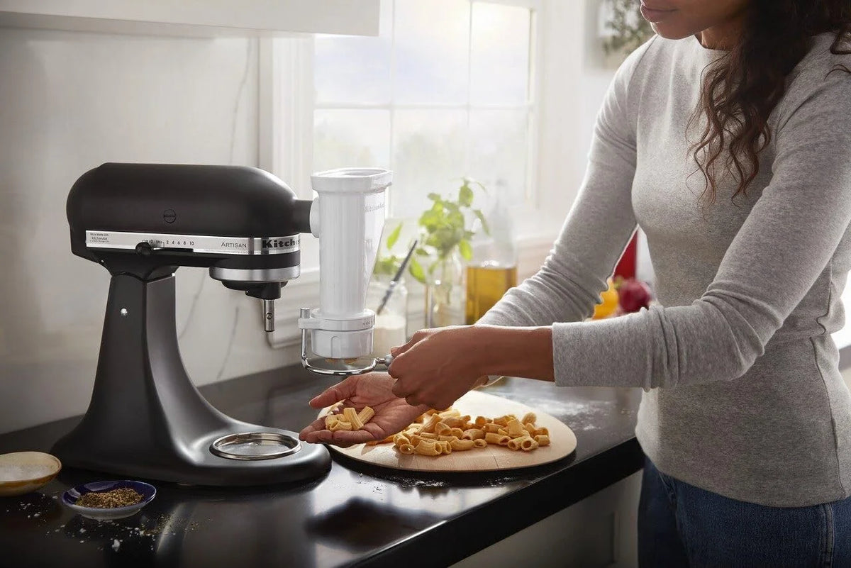 KitchenAid Ksmpexta Gourmet Pasta Press Attachment with 6 Interchangeable Pasta Plates,White,(Pack of 2)