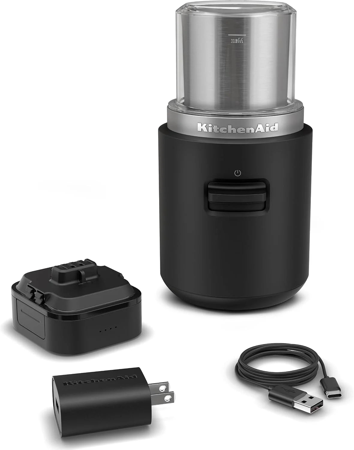 KitchenAid Go Cordless Blade Grinder - Battery Included, Black Matte