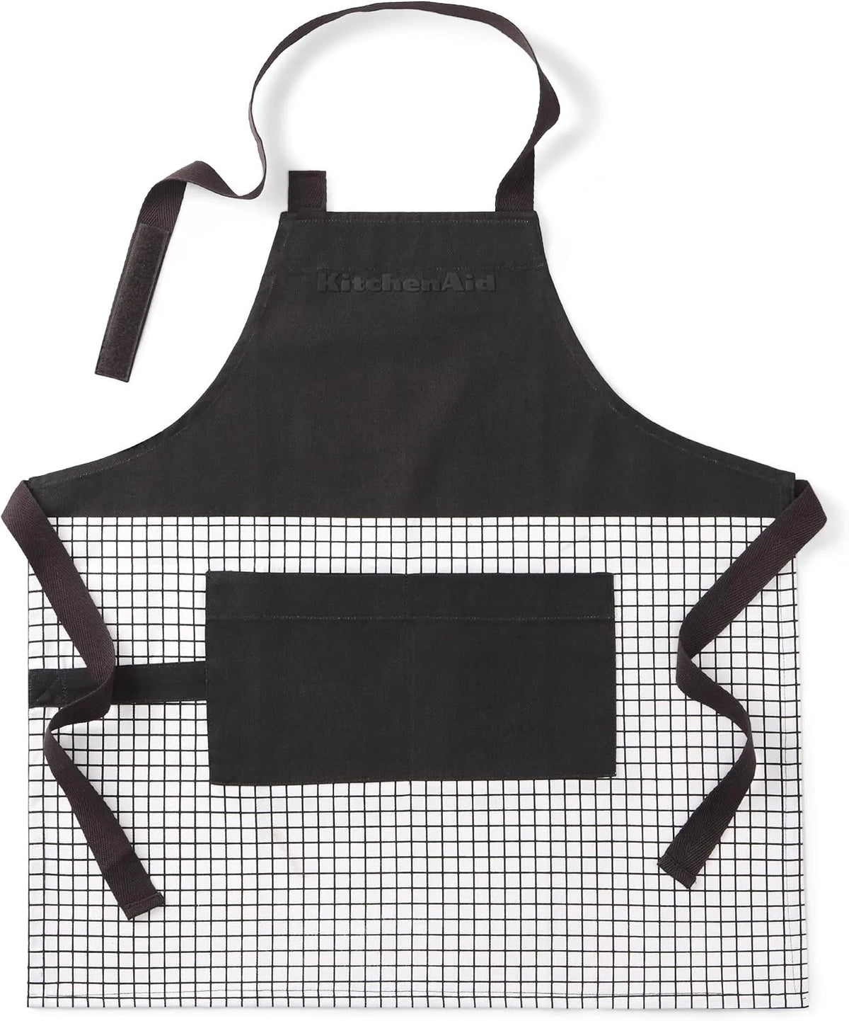KitchenAid Gourmet Series Gridlines Little Chef Apron, Water & Stain Resistant, Child-Sized 19"x20"