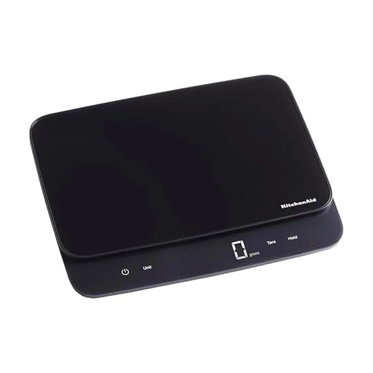 KitchenAid KQ917 High Capacity Glass Surface Digital Kitchen and Food Scale, 30 Pound Capacity and Precision, Grams, Ounces, Pounds, Fluid Ounces & Milliliters, LED, Tare Function, Black