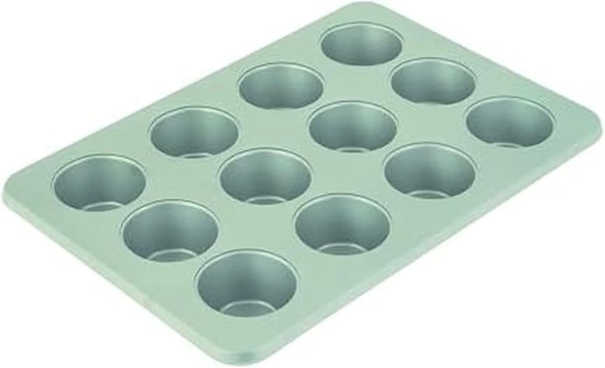 KitchenAid 12-Cup Nonstick Aluminized Steel Muffin Pan, Pistachio