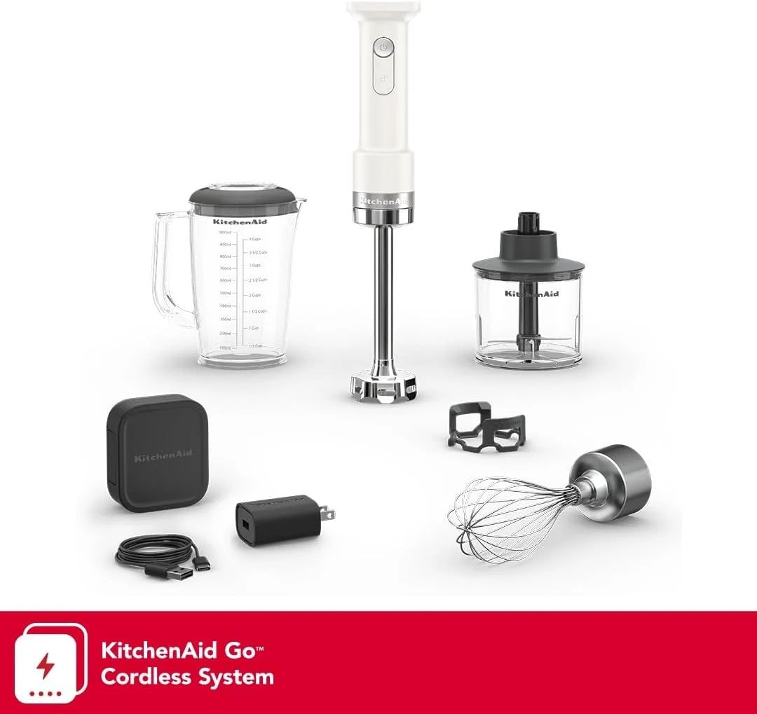 KitchenAid Go Cordless Hand Blender w/Accessories, battery included,KHBRV75