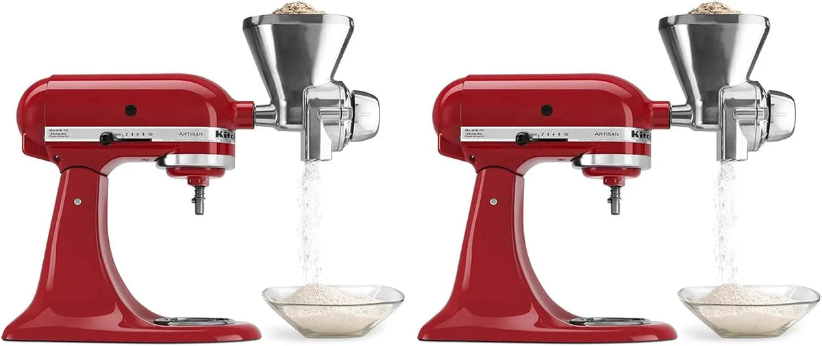 KitchenAid KGM All Metal Grain Mill Attachment,(Pack of 2)