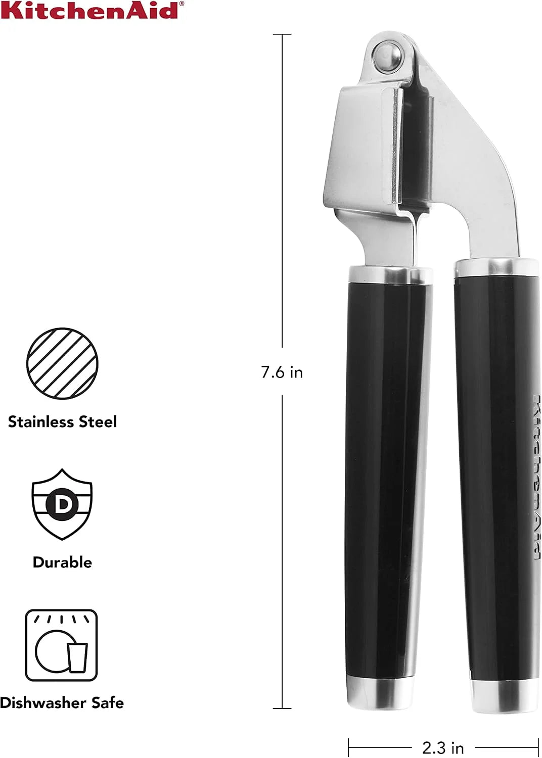 KitchenAid KE132OHOBA Classic Garlic Press One Size (Pack of 12)