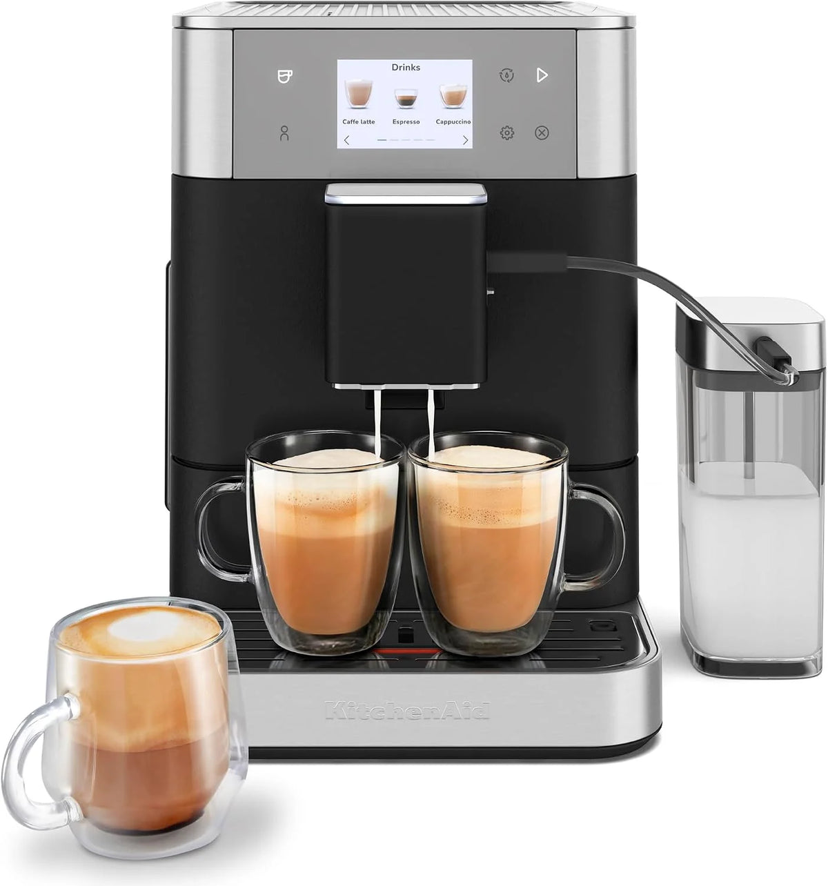 KitchenAid Fully Automatic Espresso Machine KF7, KES8557, Cast Iron Black
