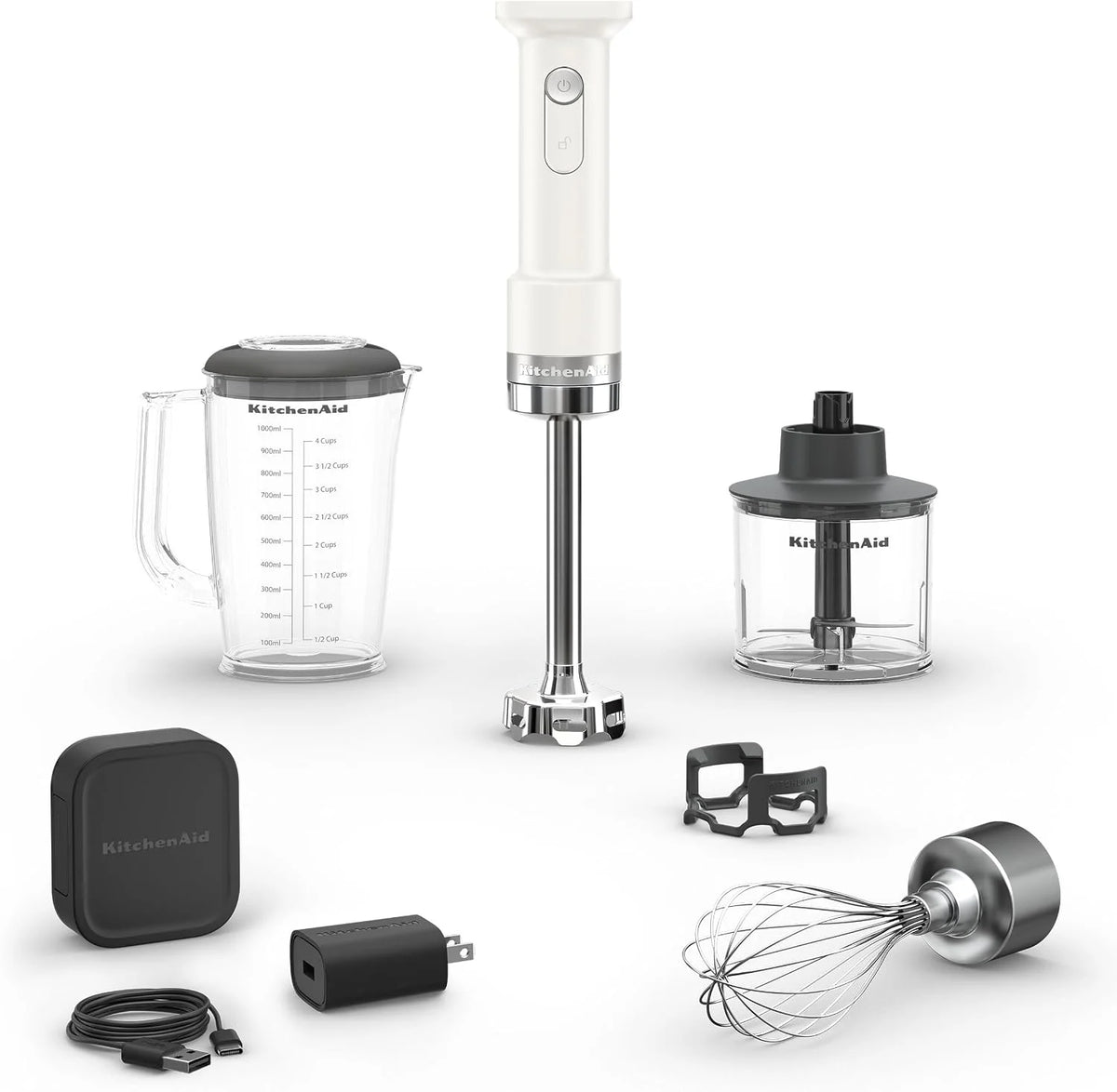 KitchenAid Go Cordless Hand Blender w/Accessories, battery included,KHBRV75
