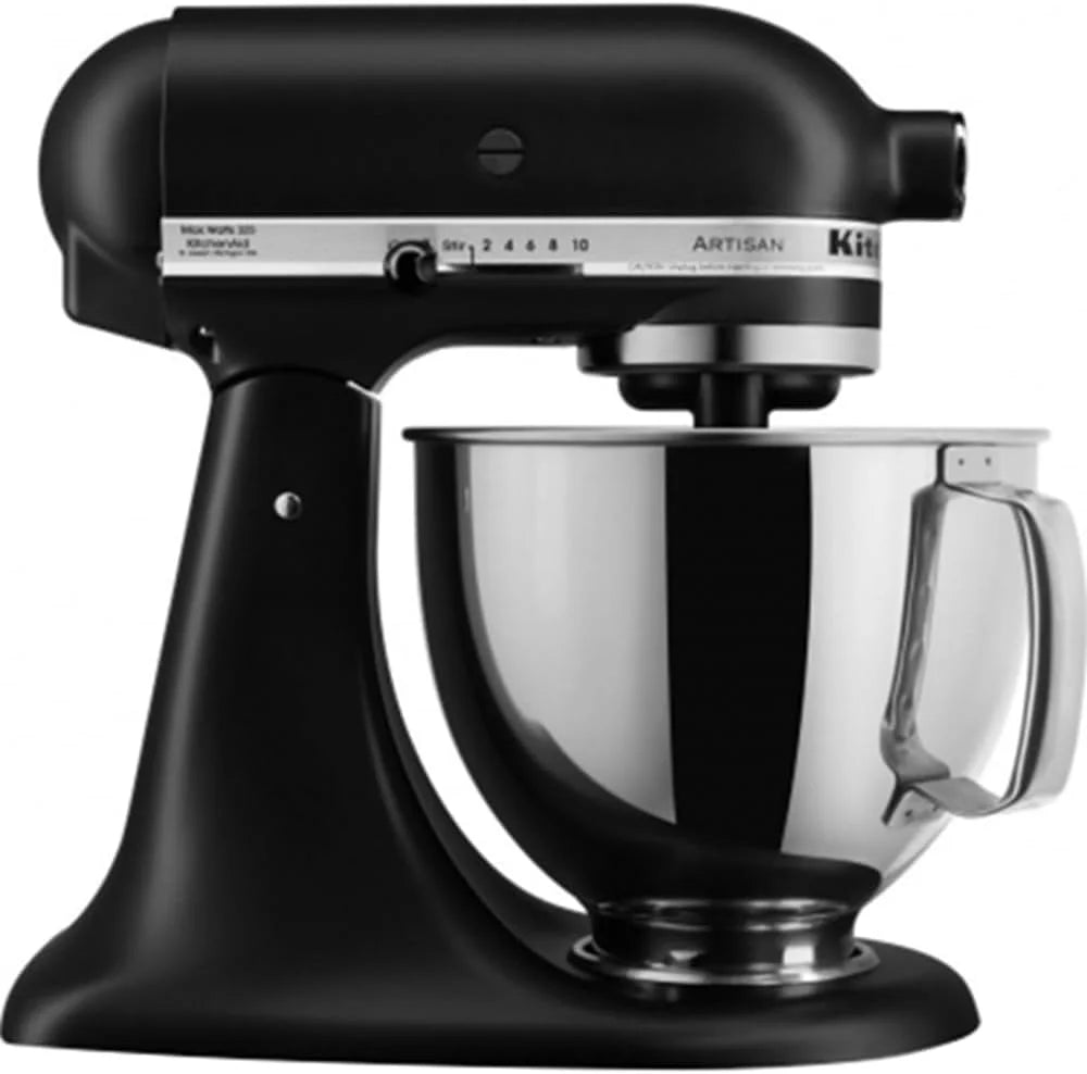 KitchenAid Artisan 5-Quart Tilt-Head Stand Mixer in Black Matte Bundle